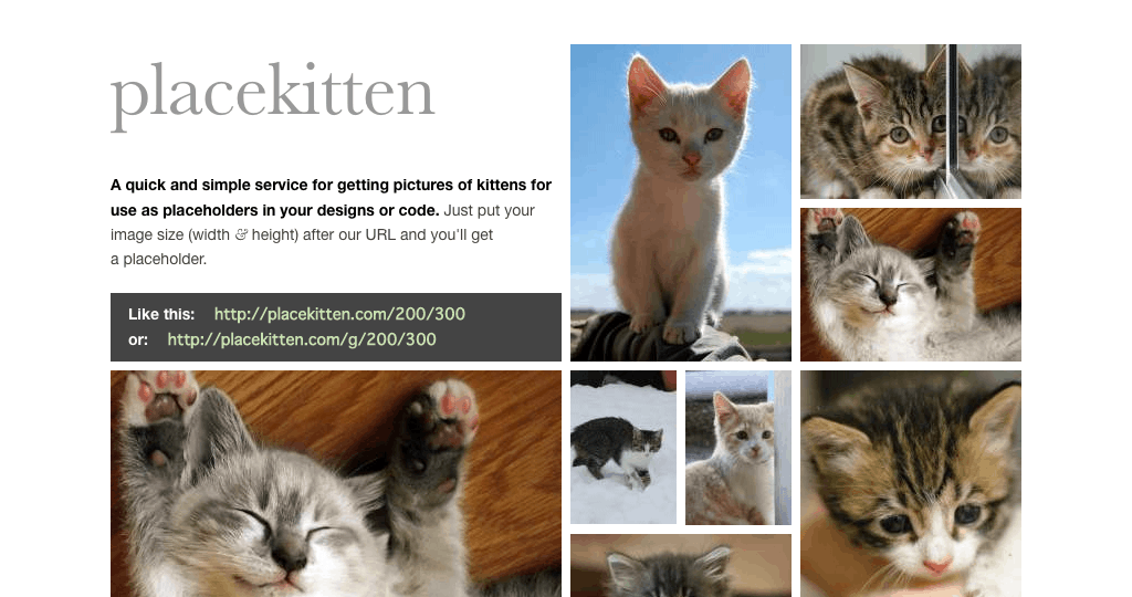 {placekitten} - Placeholder kitten images for developers